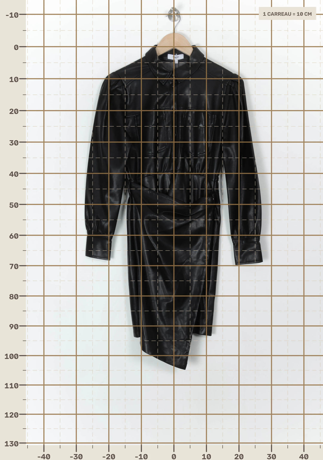 Robe Midi Noire - Taille S/36 de la marque Suncoo | PARAD121457 - Vendu par Paradigme - Image 4