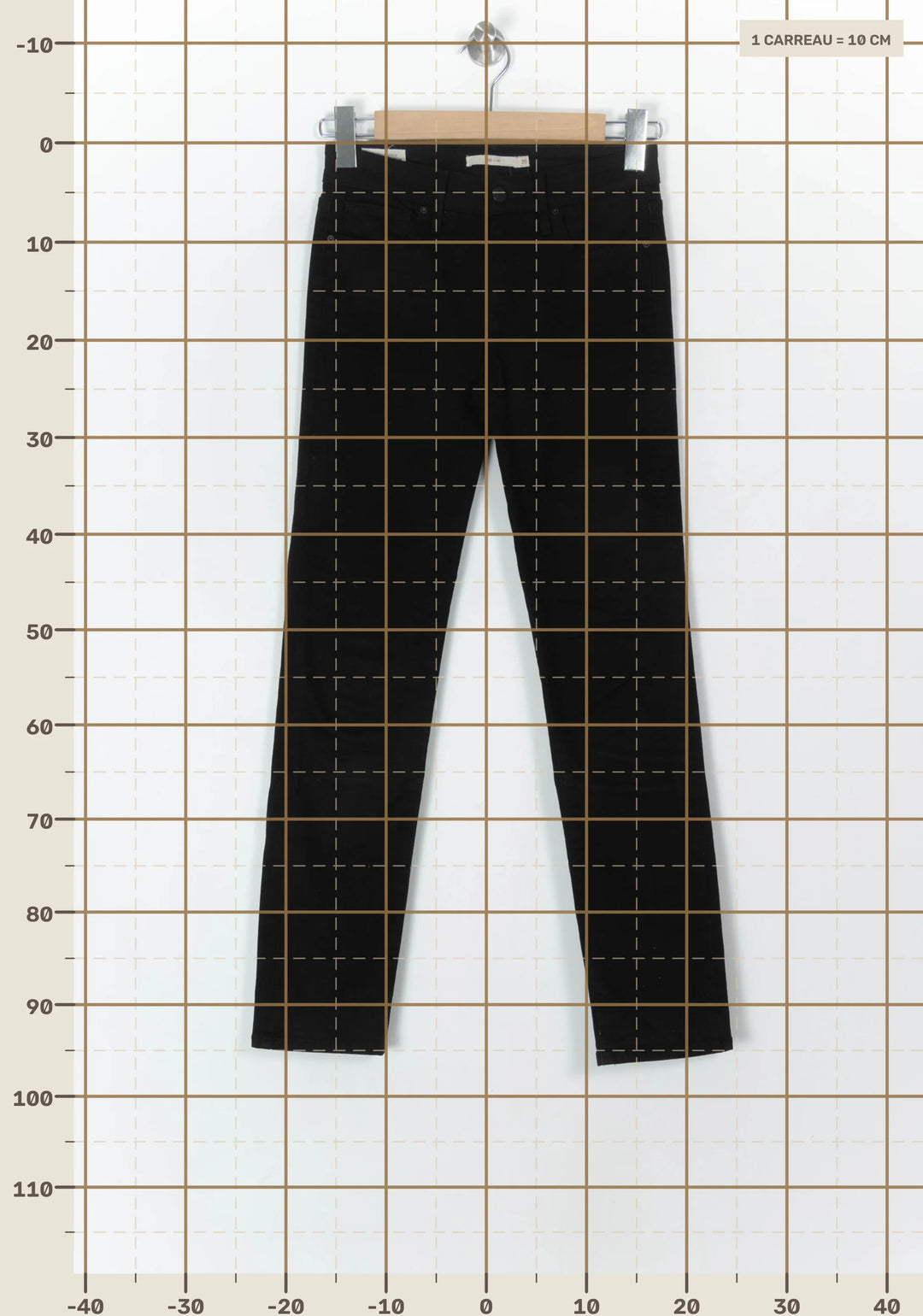 Jean Slim Noir - Taille XS/34 de la marque Levi&