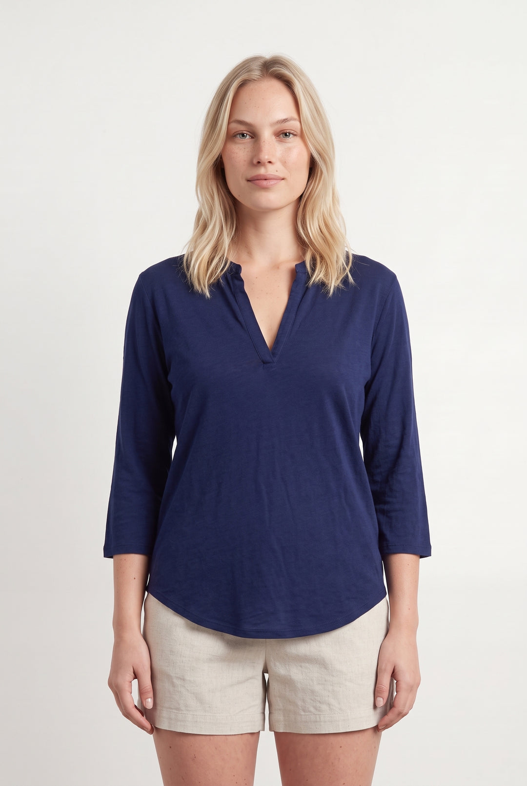 Blouse Bleue - Taille L/40 de la marque Majestic Filatures | PARAD121463 - Vendu par Paradigme - Image 1