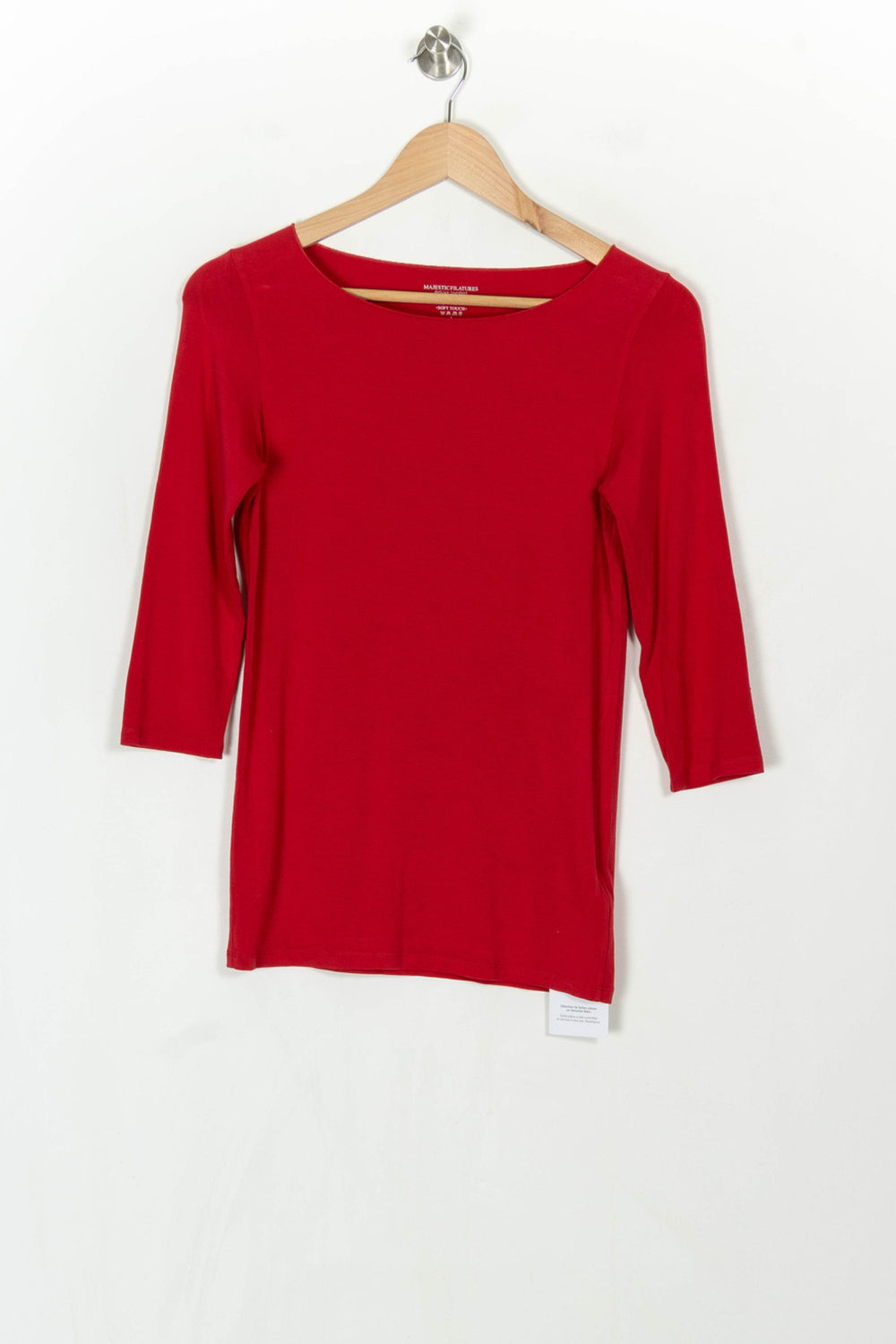 Tee-shirt Rouge - Taille L/40 de la marque Majestic Filatures | PARAD121465 - Vendu par Paradigme - Image 2
