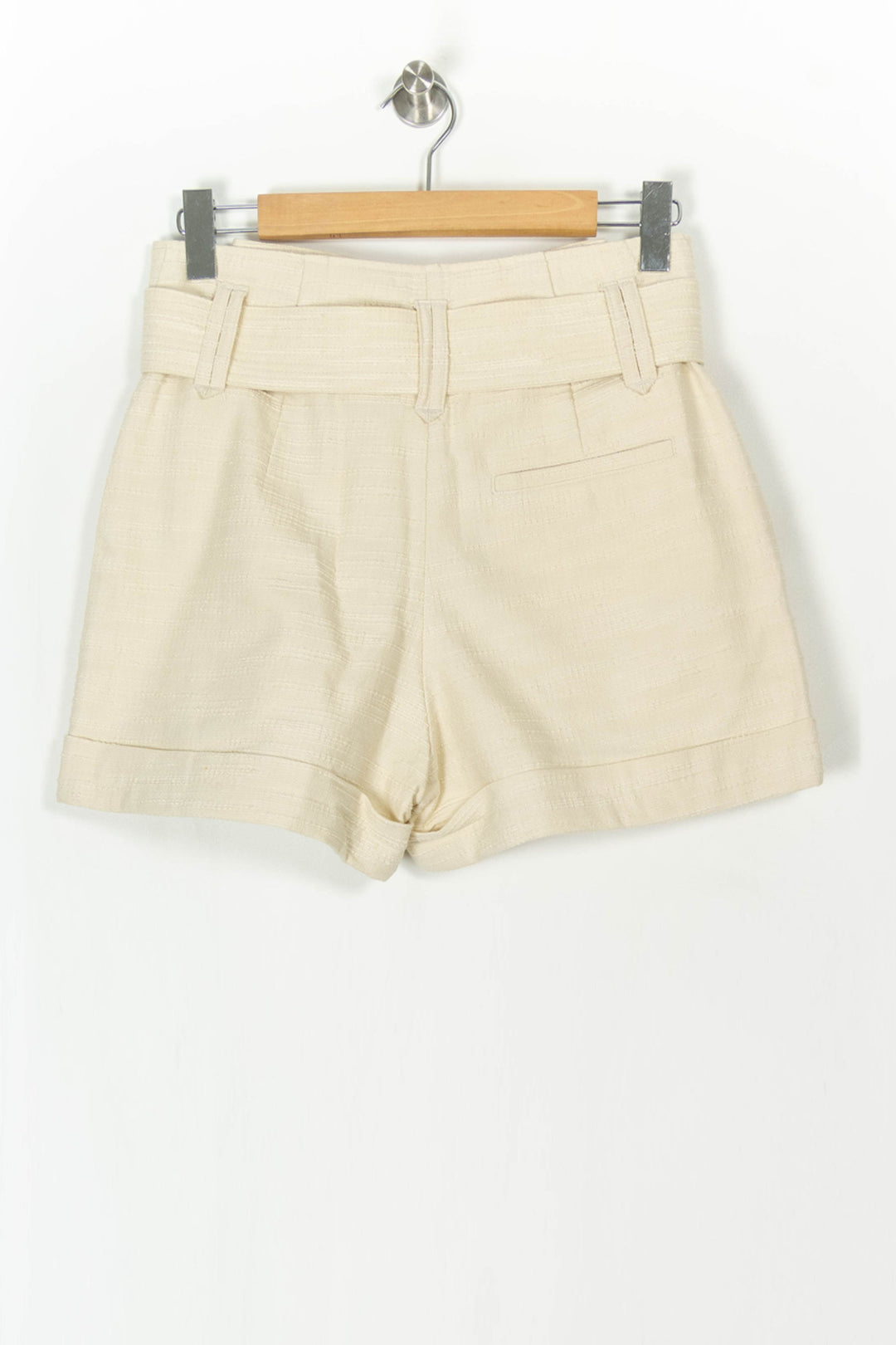 Short Ceinturé Beige - Taille M/38 de la marque Sézane | PARAD121466 - Vendu par Paradigme - Image 5