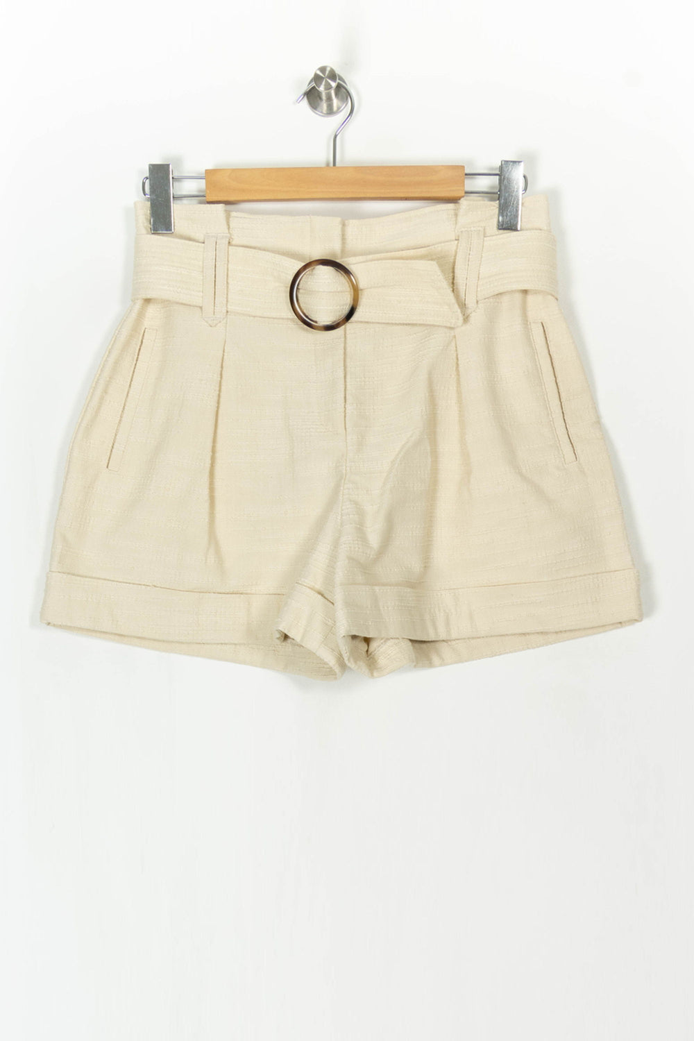 Short Ceinturé Beige - Taille M/38 de la marque Sézane | PARAD121466 - Vendu par Paradigme - Image 2