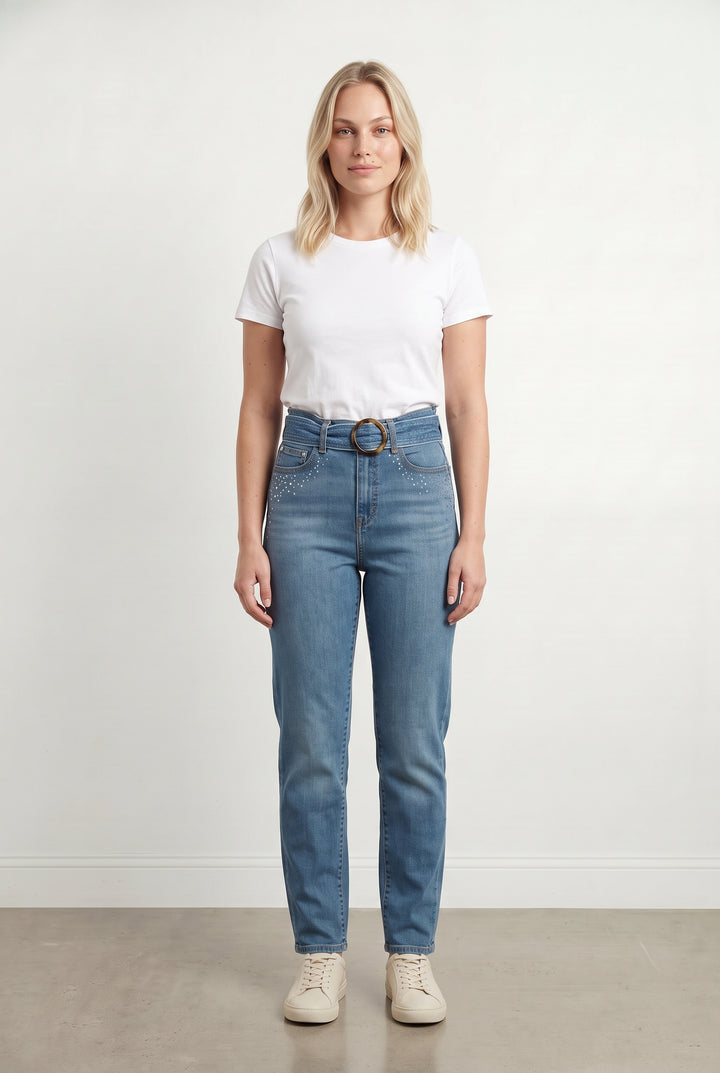 Jean Skinny Bleu - Taille L/40 de la marque Levi&