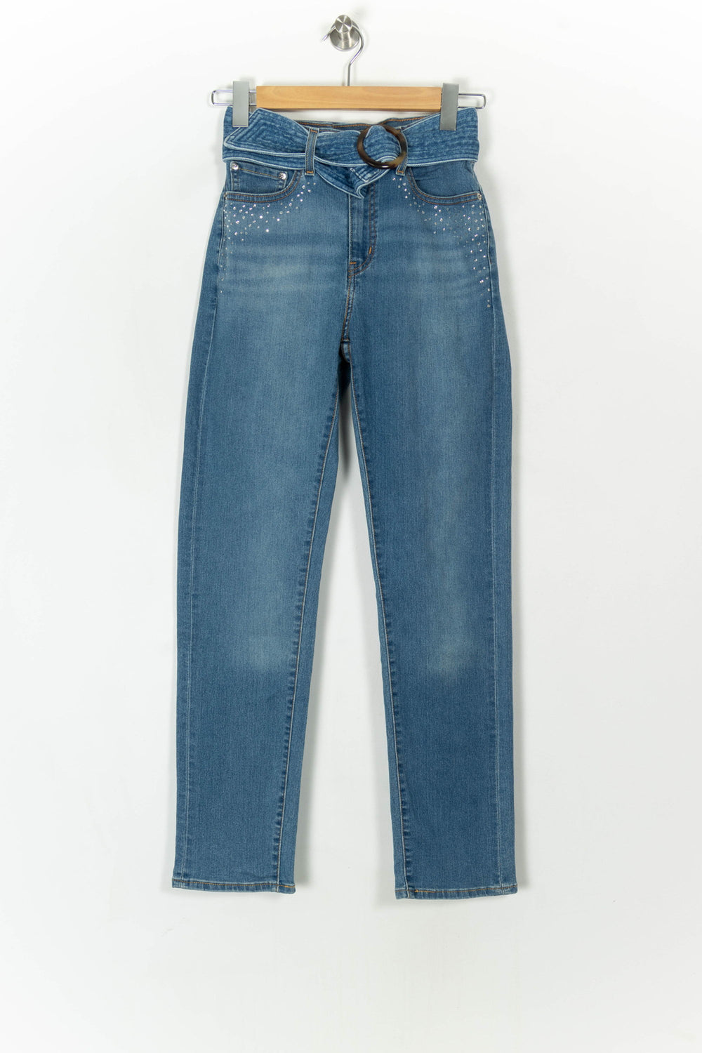 Jean Skinny Bleu - Taille L/40 de la marque Levi's | PARAD121469 - Vendu par Paradigme - Image 2