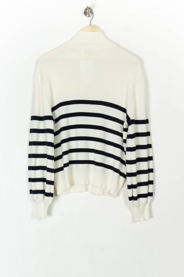 Pull Rayé Blanc et Noir - Taille M/38 de la marque La Petite Etoile | PARAD121471 - Vendu par Paradigme - Image 5