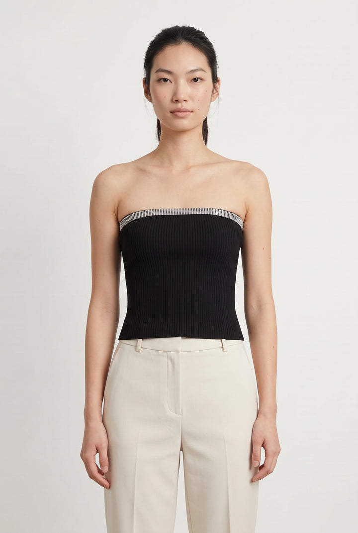 Top Noir - Taille M/38 de la marque ba&amp;sh | PARAD121472 - Vendu par Paradigme - Image 1