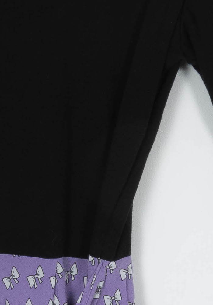 Robe Longue Noire et Violette - Taille L/40 de la marque Maje | PARAD121473 - Vendu par Paradigme - Image 3