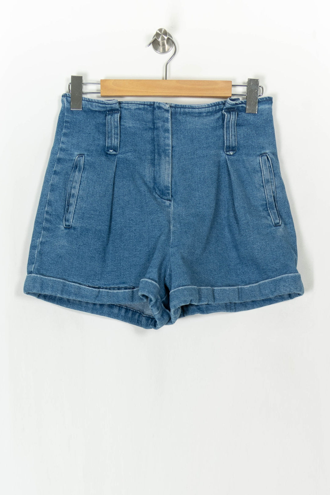 Short en Jean Bleu - Taille L/40 de la marque Sézane | PARAD121475 - Vendu par Paradigme - Image 2