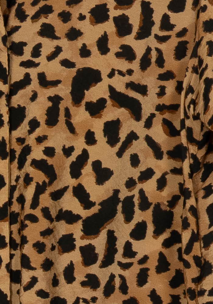 Chemise imprimée marron et noire - Taille M/38 de la marque Balzac Paris | PARAD121478 - Vendu par Paradigme - Image 3