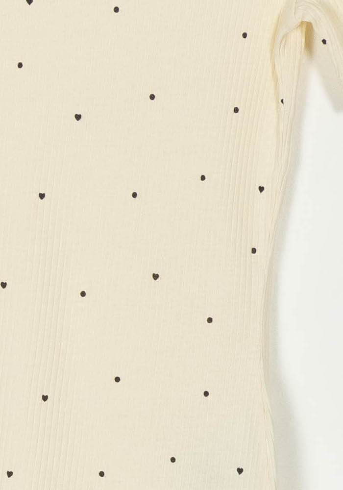 Tee-shirt beige à pois noirs - Taille XS/34 de la marque Des petits hauts | PARAD121479 - Vendu par Paradigme - Image 3