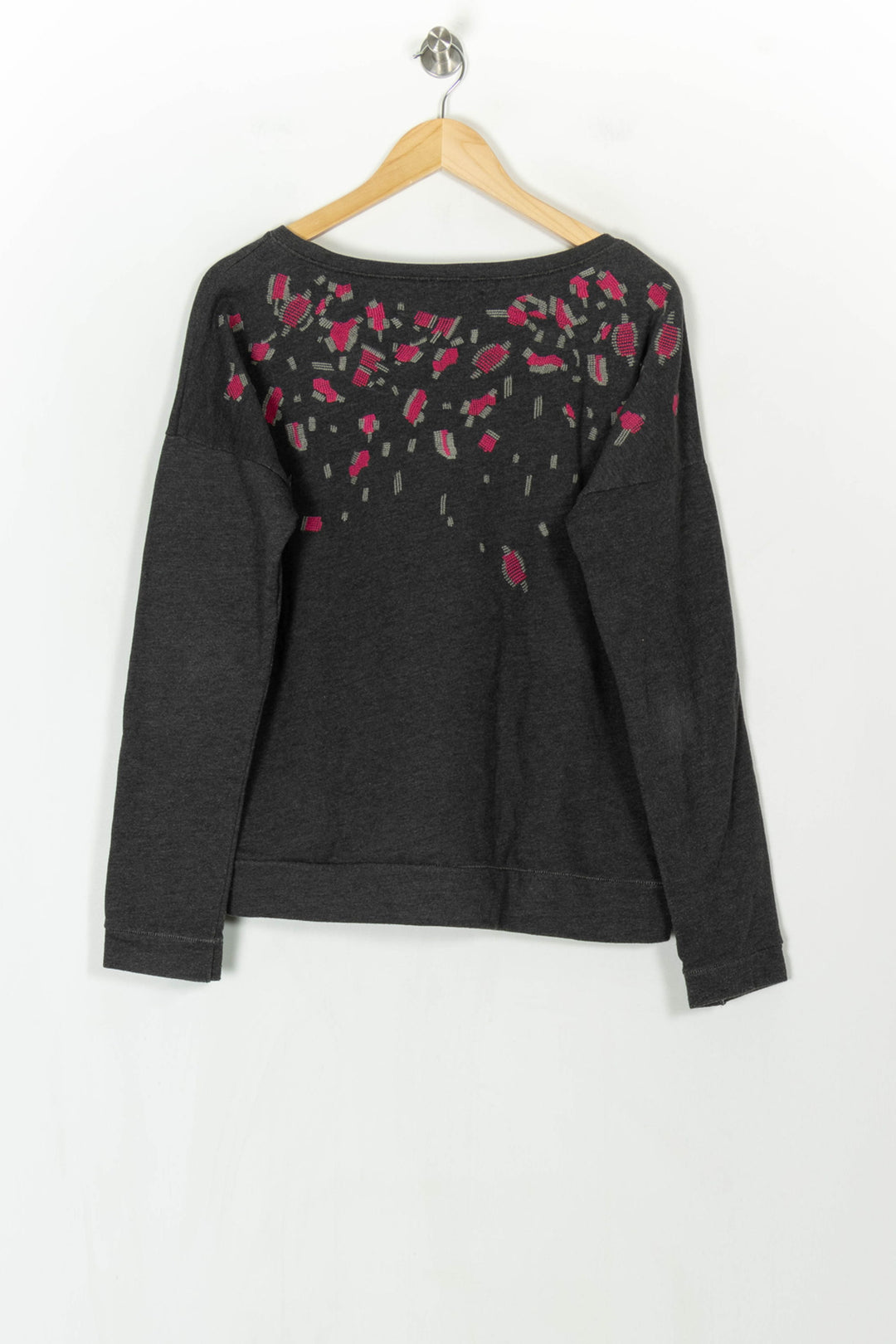 Sweat Gris et Rose - Taille L/40 de la marque Kookai | PARAD121482 - Vendu par Paradigme - Image 5