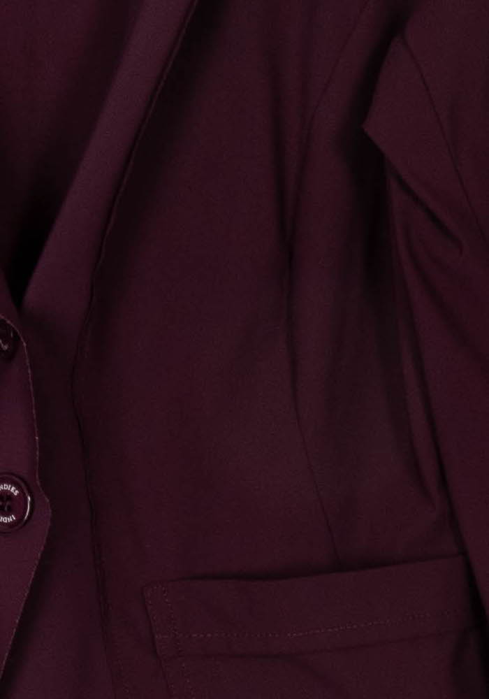 Blazer Bordeaux - Taille L/40 de la marque Indies | PARAD121485 - Vendu par Paradigme - Image 3