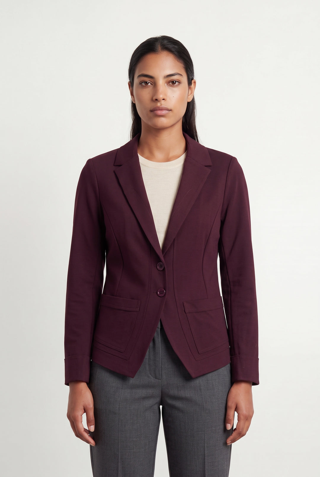 Blazer Bordeaux - Taille L/40 de la marque Indies | PARAD121485 - Vendu par Paradigme - Image 1