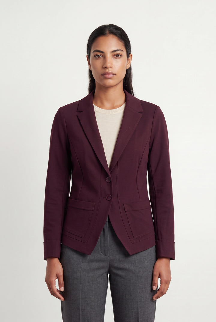 Blazer Bordeaux - Taille L/40 de la marque Indies | PARAD121485 - Vendu par Paradigme - Image 1