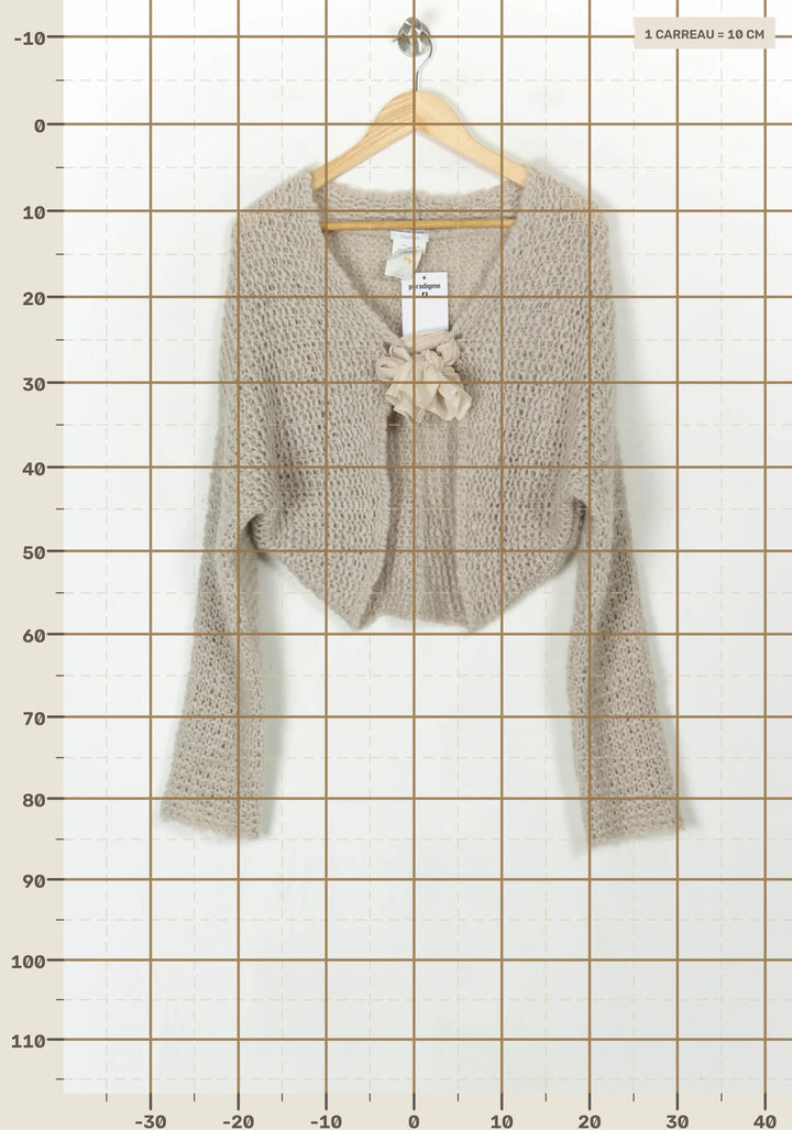 Cardigan Gris - Taille M/38 de la marque Max Mara | PARAD121489 - Vendu par Paradigme - Image 4