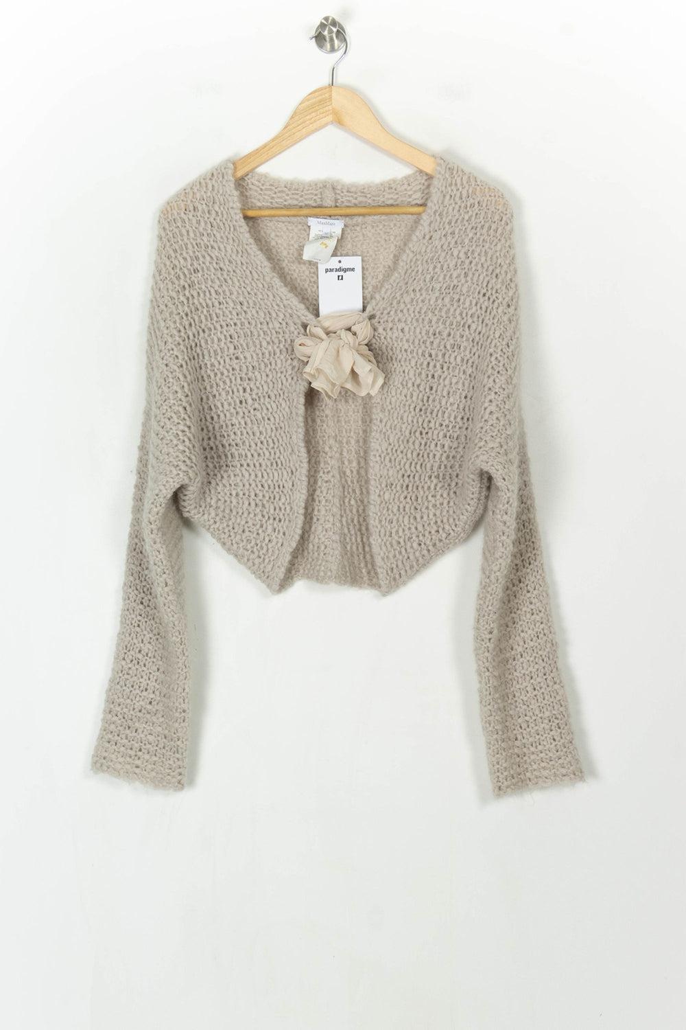 Cardigan Gris - Taille M/38 de la marque Max Mara | PARAD121489 - Vendu par Paradigme - Image 2