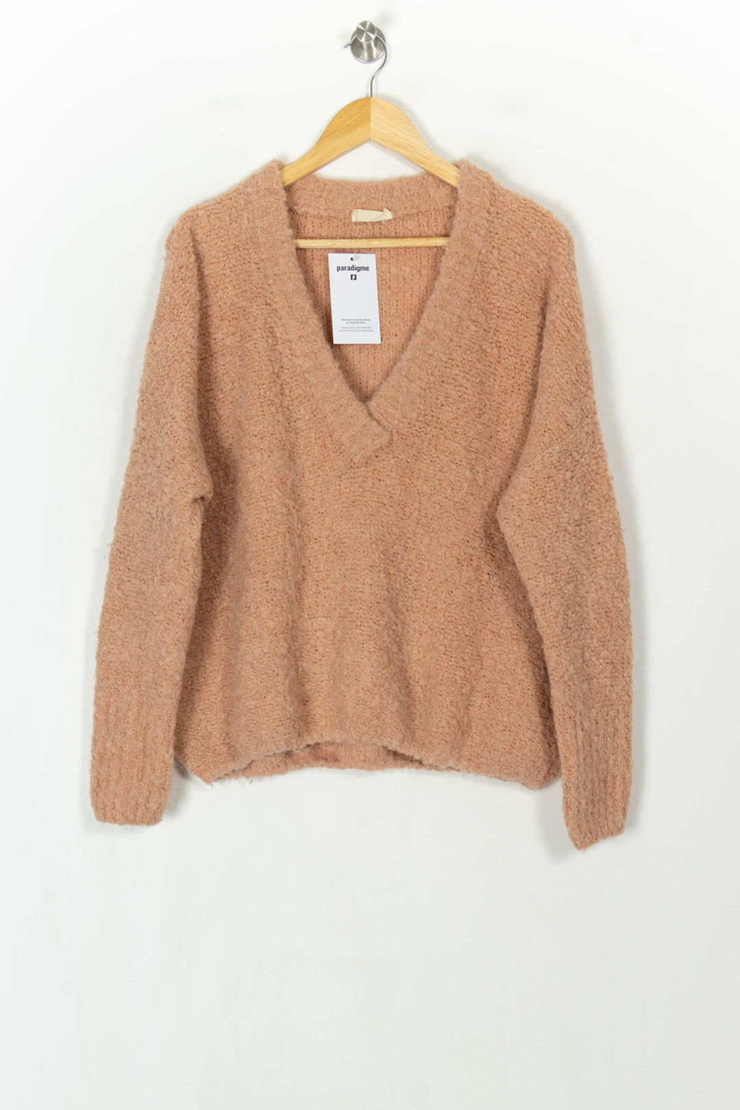 Pull Rose - Taille M/38 de la marque American Vintage | PARAD121490 - Vendu par Paradigme - Image 2