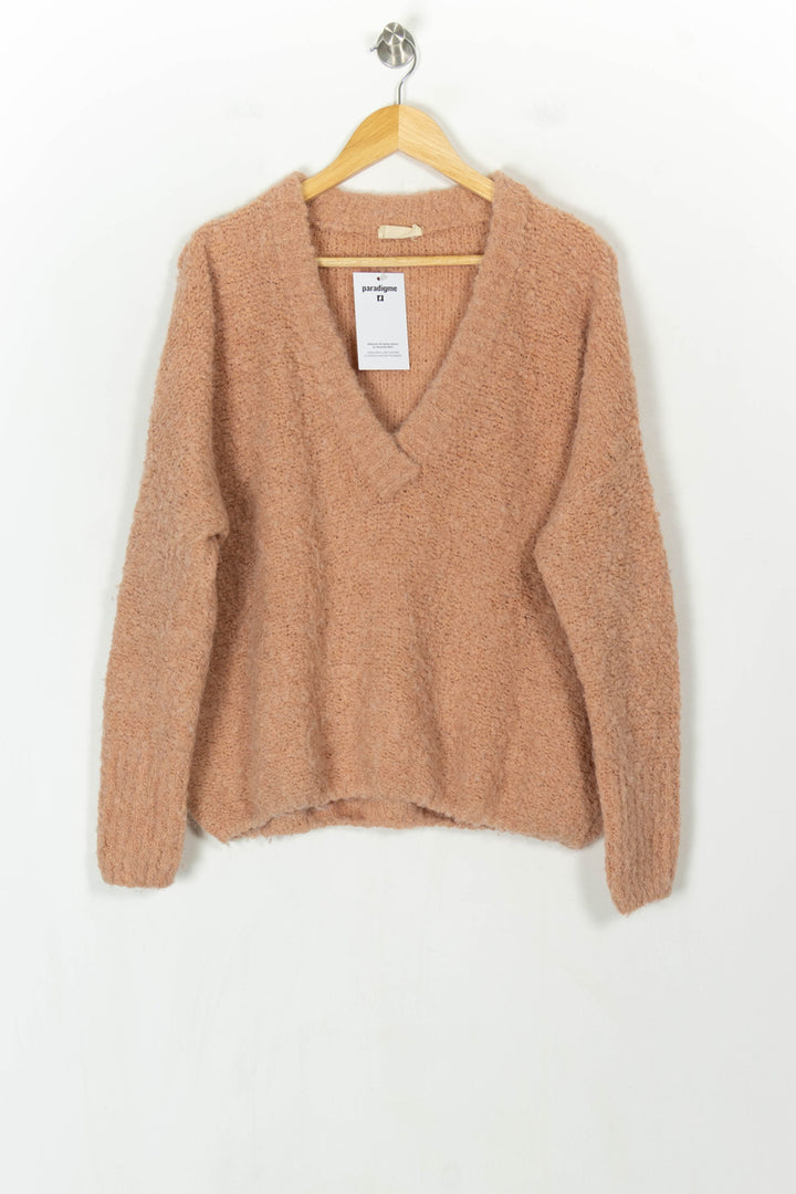Pull Rose - Taille M/38 de la marque American Vintage | PARAD121490 - Vendu par Paradigme - Image 2