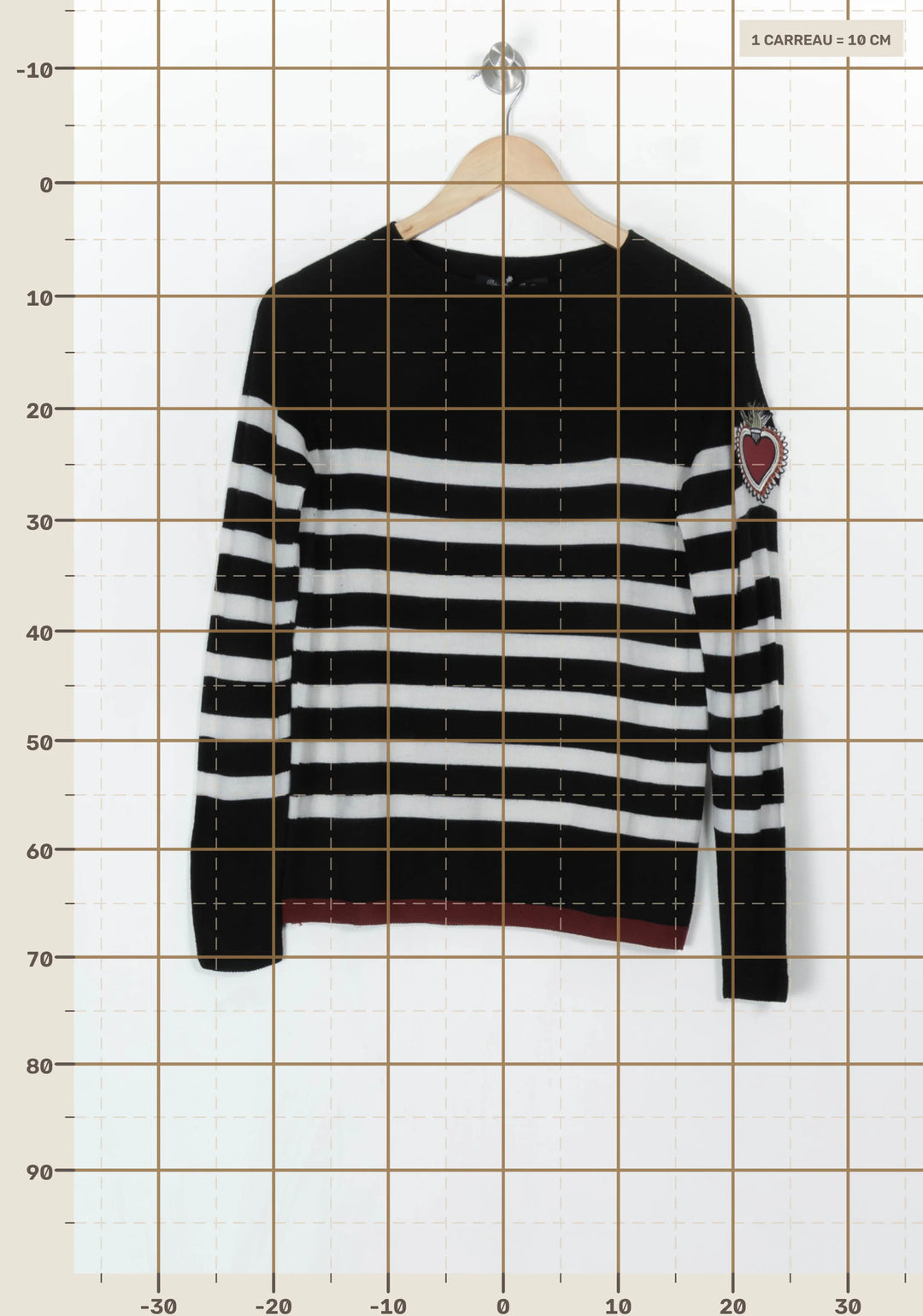 Pull Noir et Blanc - Taille M/38 de la marque Bleu Blanc Rouge | PARAD121492 - Vendu par Paradigme - Image 4