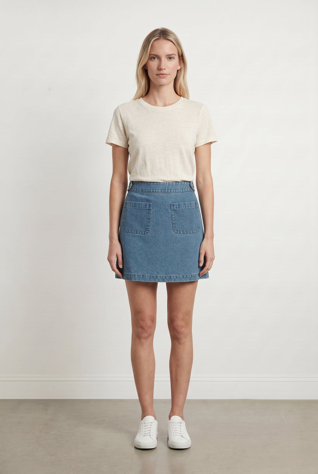 Jupe en Jean Bleue - Taille S/36 de la marque Petite Mendigote | PARAD121493 - Vendu par Paradigme - Image 1