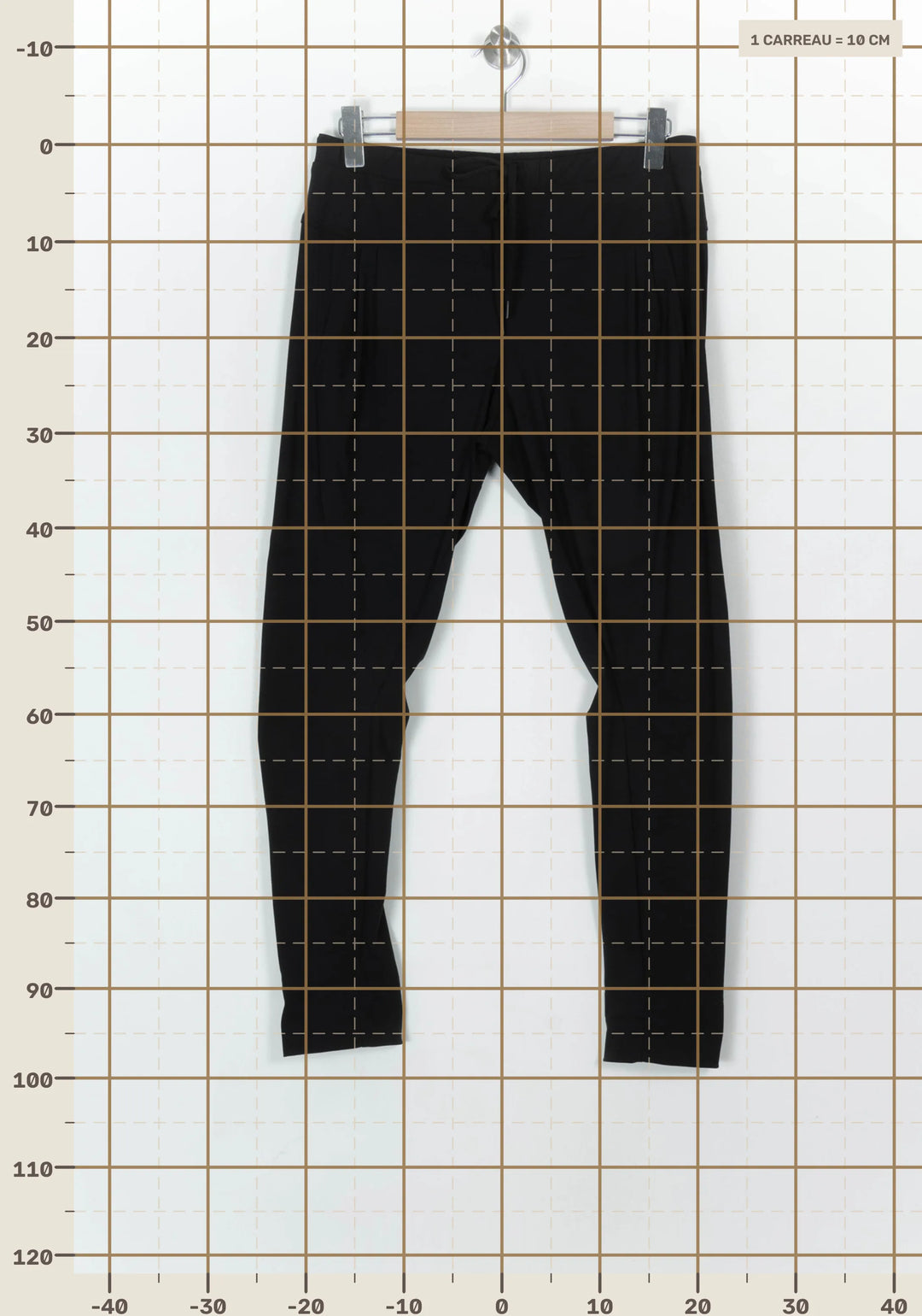 Pantalon Noir - Taille L/40 de la marque Indies | PARAD121495 - Vendu par Paradigme - Image 4