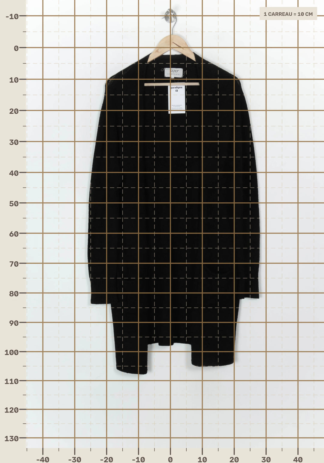 Cardigan Noir - Taille T.U. de la marque Sud express | PARAD121498 - Vendu par Paradigme - Image 4