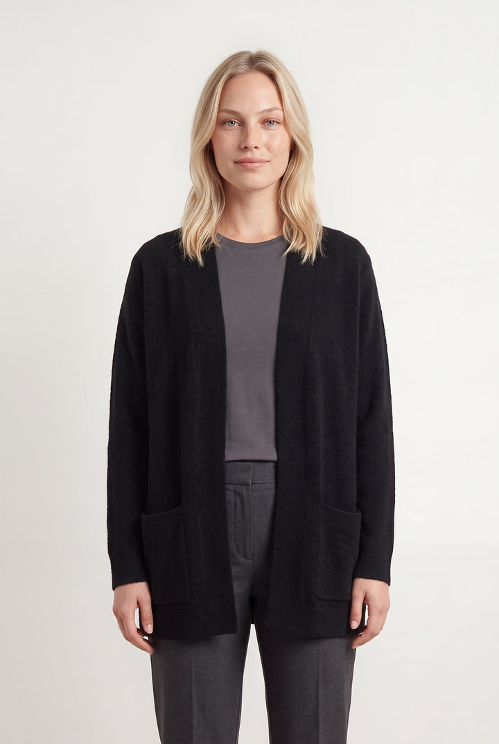 Cardigan Noir - Taille L/40 de la marque Eric Bompard | PARAD121499 - Vendu par Paradigme - Image 1