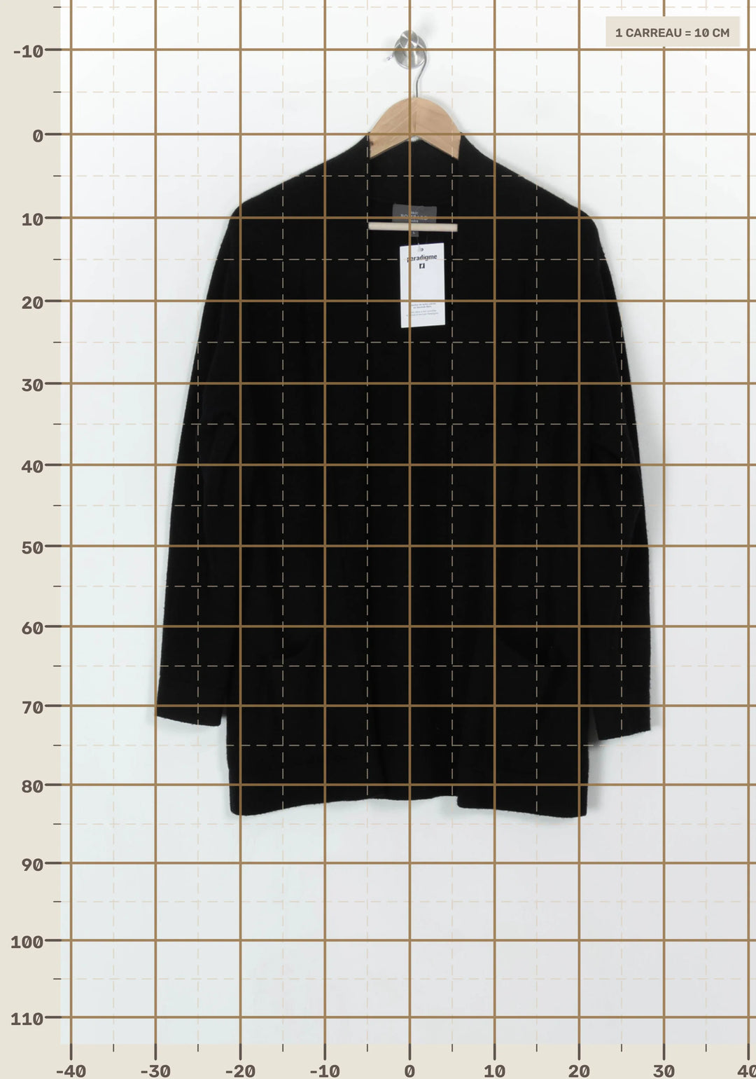 Cardigan Noir - Taille L/40 de la marque Eric Bompard | PARAD121499 - Vendu par Paradigme - Image 4
