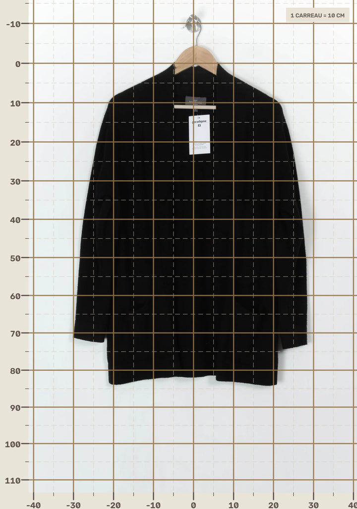 Cardigan Noir - Taille L/40 de la marque Eric Bompard | PARAD121499 - Vendu par Paradigme - Image 4