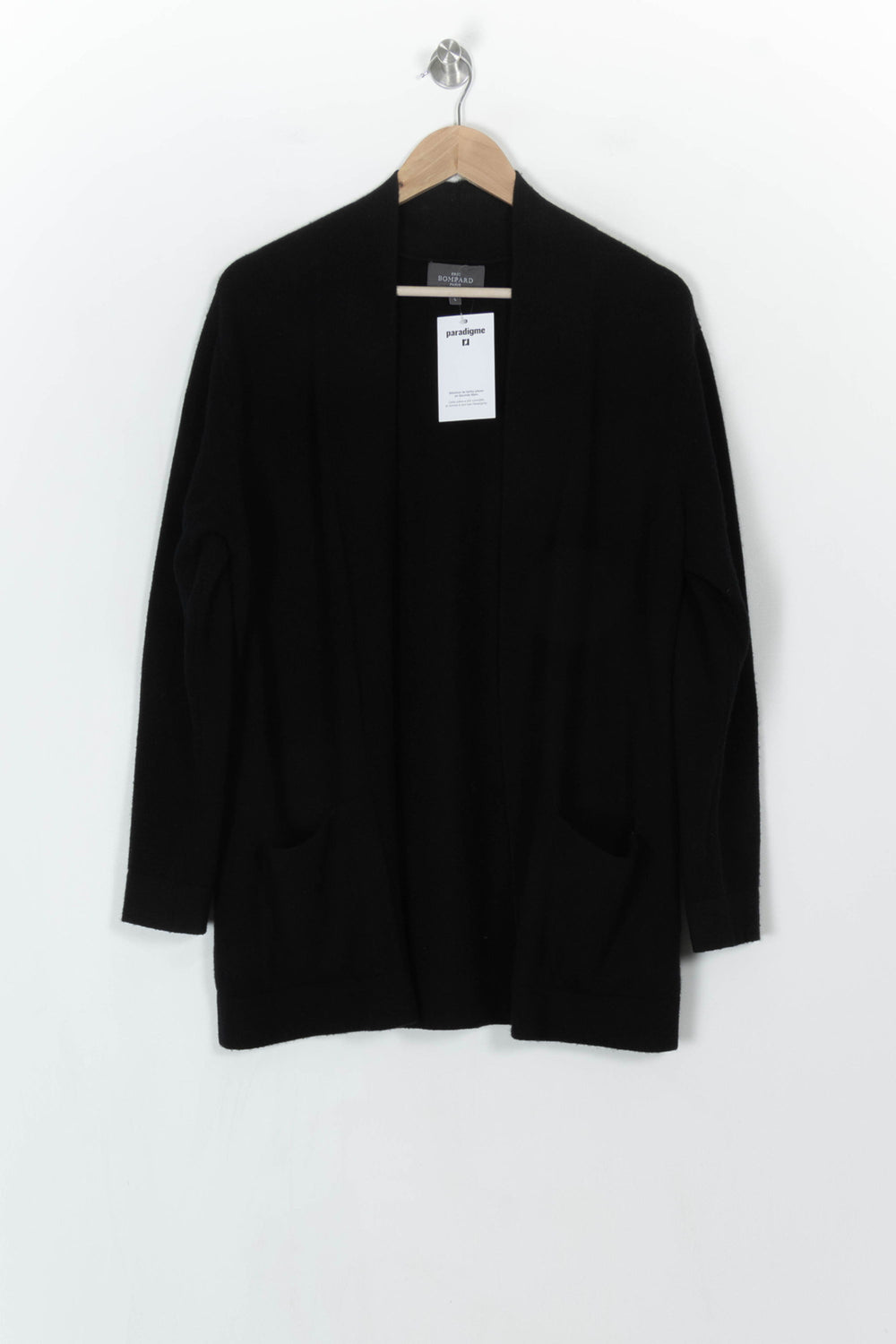 Cardigan Noir - Taille L/40 de la marque Eric Bompard | PARAD121499 - Vendu par Paradigme - Image 2