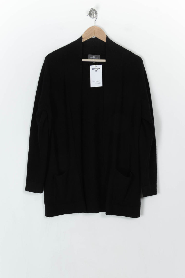 Cardigan Noir - Taille L/40 de la marque Eric Bompard | PARAD121499 - Vendu par Paradigme - Image 2
