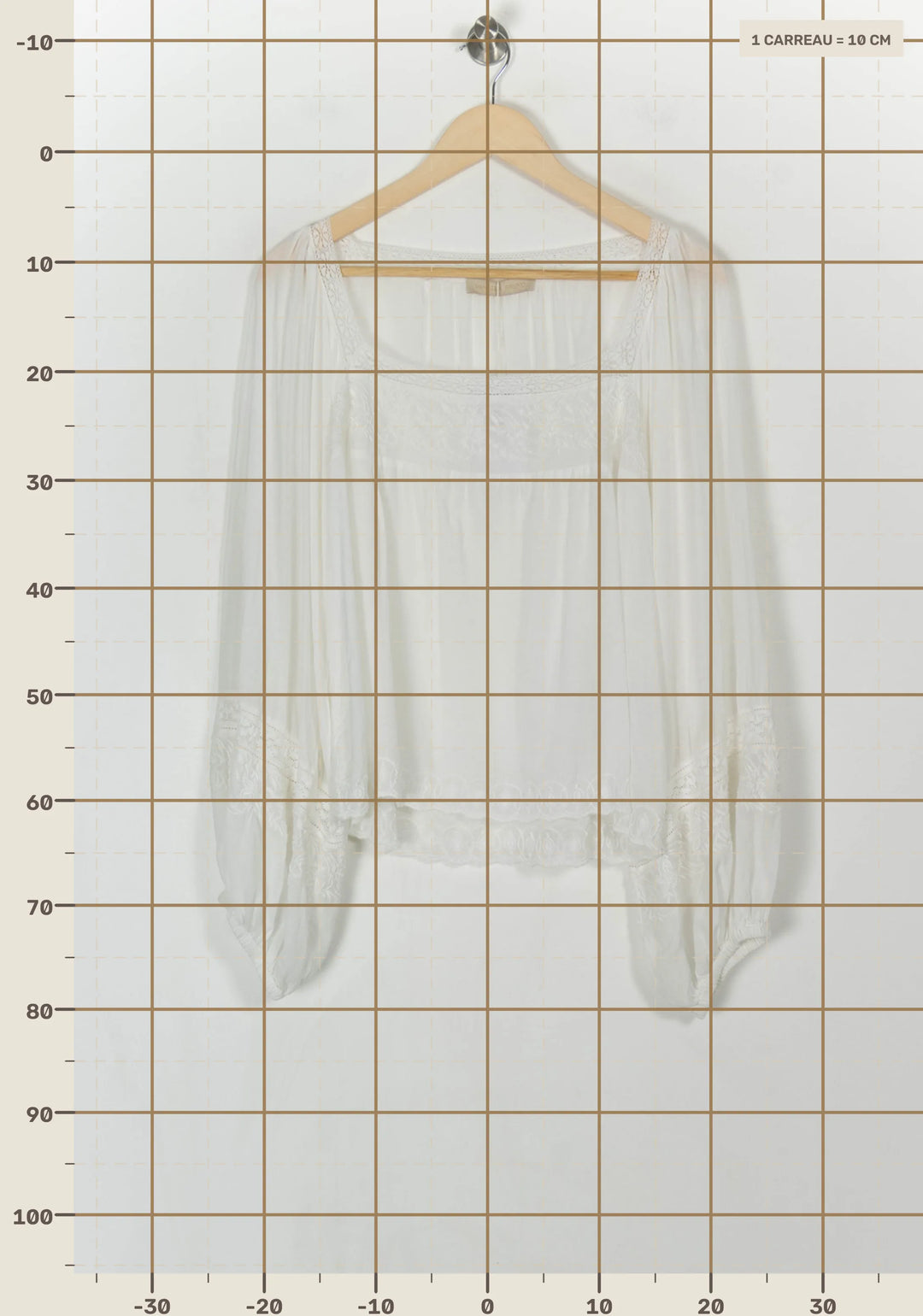 Blouse Blanche - Taille XL/42 de la marque Vanessa Bruno | PARAD121500 - Vendu par Paradigme - Image 4