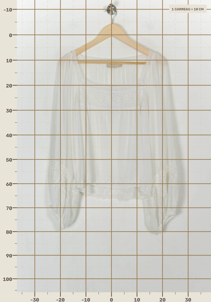 Blouse Blanche - Taille XL/42 de la marque Vanessa Bruno | PARAD121500 - Vendu par Paradigme - Image 4