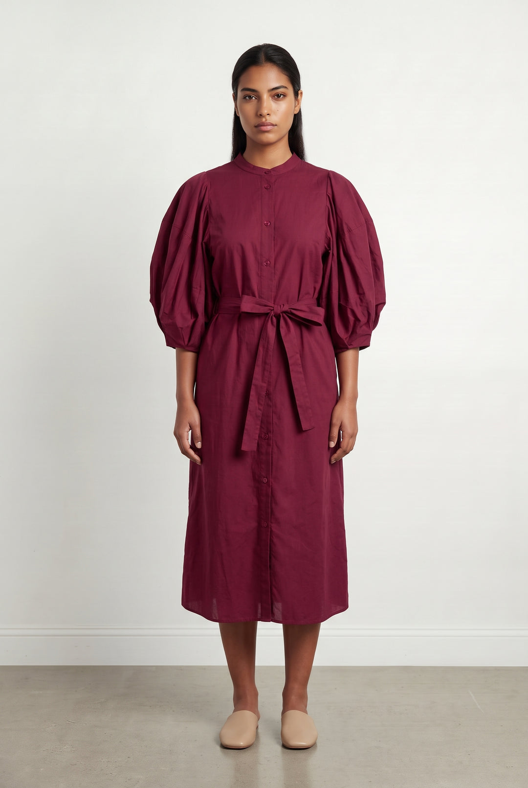 Robe Chemise Midi Violette - Taille L/40 de la marque Vanessa Bruno | PARAD121501 - Vendu par Paradigme - Image 1