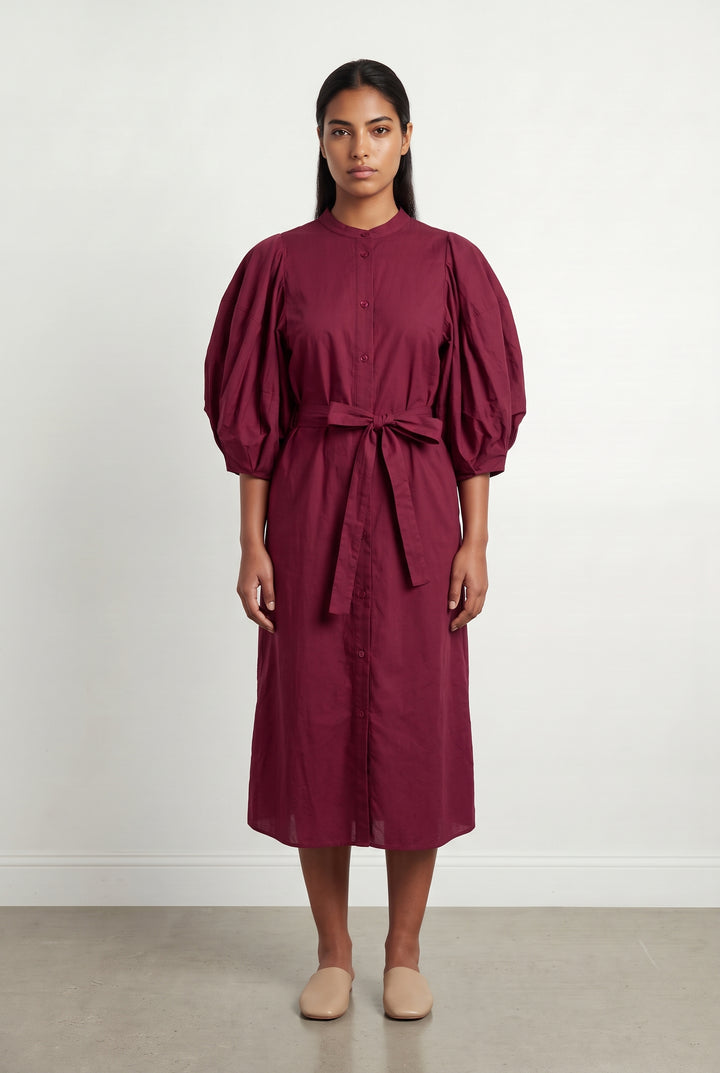 Robe Chemise Midi Violette - Taille L/40 de la marque Vanessa Bruno | PARAD121501 - Vendu par Paradigme - Image 1