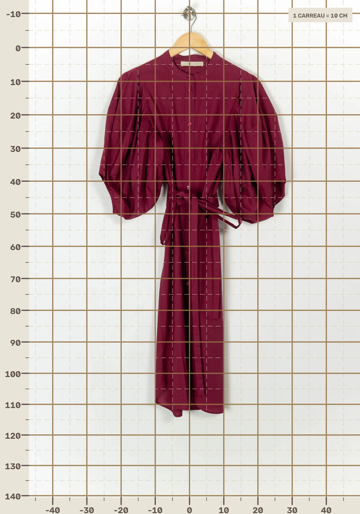 Robe Chemise Midi Violette - Taille L/40 de la marque Vanessa Bruno | PARAD121501 - Vendu par Paradigme - Image 4