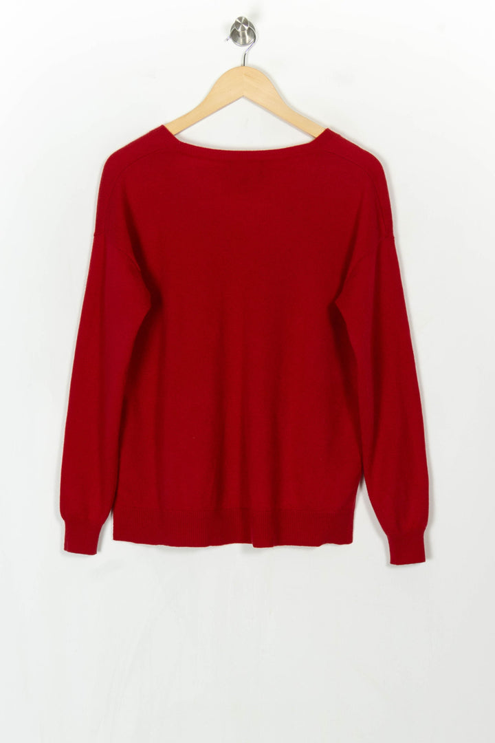 Pull Rouge - Taille M/38 de la marque Eric Bompard | PARAD121502 - Vendu par Paradigme - Image 5