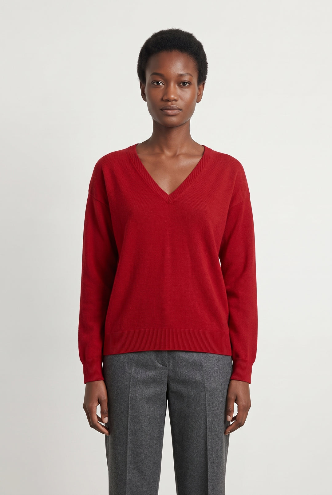 Pull Rouge - Taille M/38 de la marque Eric Bompard | PARAD121502 - Vendu par Paradigme - Image 1