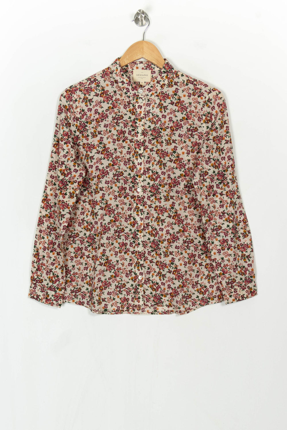 Chemise Fleurie Multicolore - Taille S/36 de la marque Sézane | PARAD121504 - Vendu par Paradigme - Image 2