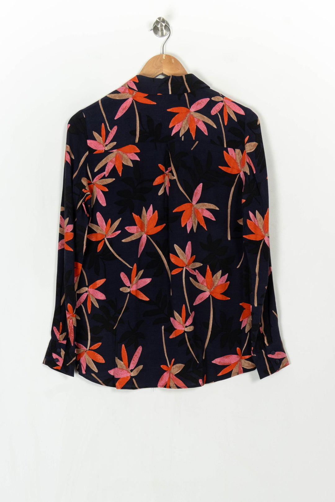 Chemise Bleu Marine et Orange - Taille S/36 de la marque Sézane | PARAD121505 - Vendu par Paradigme - Image 5
