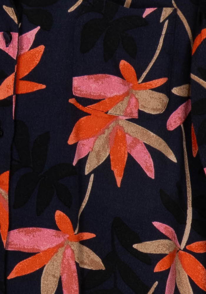 Chemise Bleu Marine et Orange - Taille S/36 de la marque Sézane | PARAD121505 - Vendu par Paradigme - Image 3