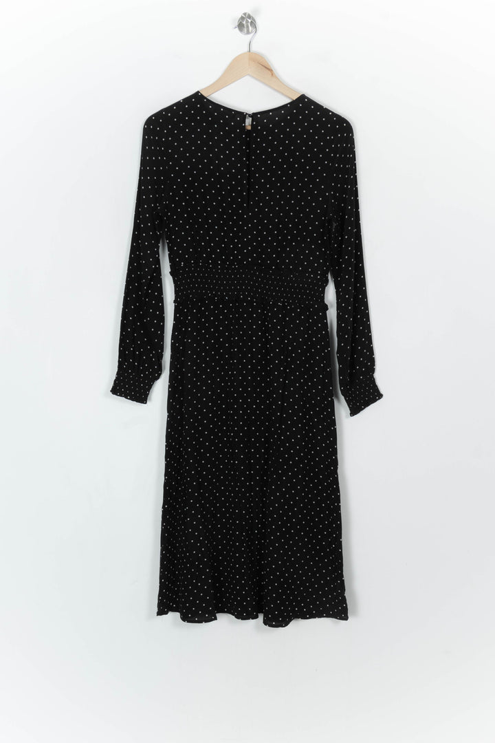 Robe Longue Noire à Pois Blancs - Taille S/36 de la marque Sézane | PARAD121506 - Vendu par Paradigme - Image 5