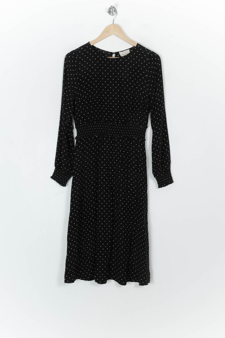 Robe Longue Noire à Pois Blancs - Taille S/36 de la marque Sézane | PARAD121506 - Vendu par Paradigme - Image 2