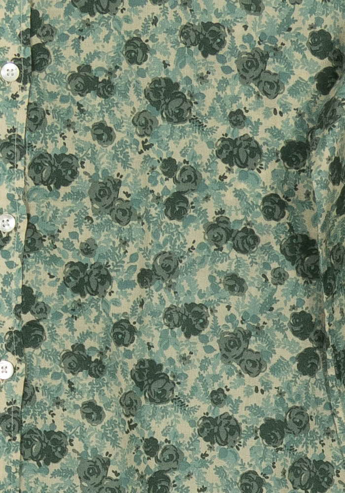 Chemise Fleurie Verte et Beige - Taille S/36 de la marque Sézane | PARAD121509 - Vendu par Paradigme - Image 3