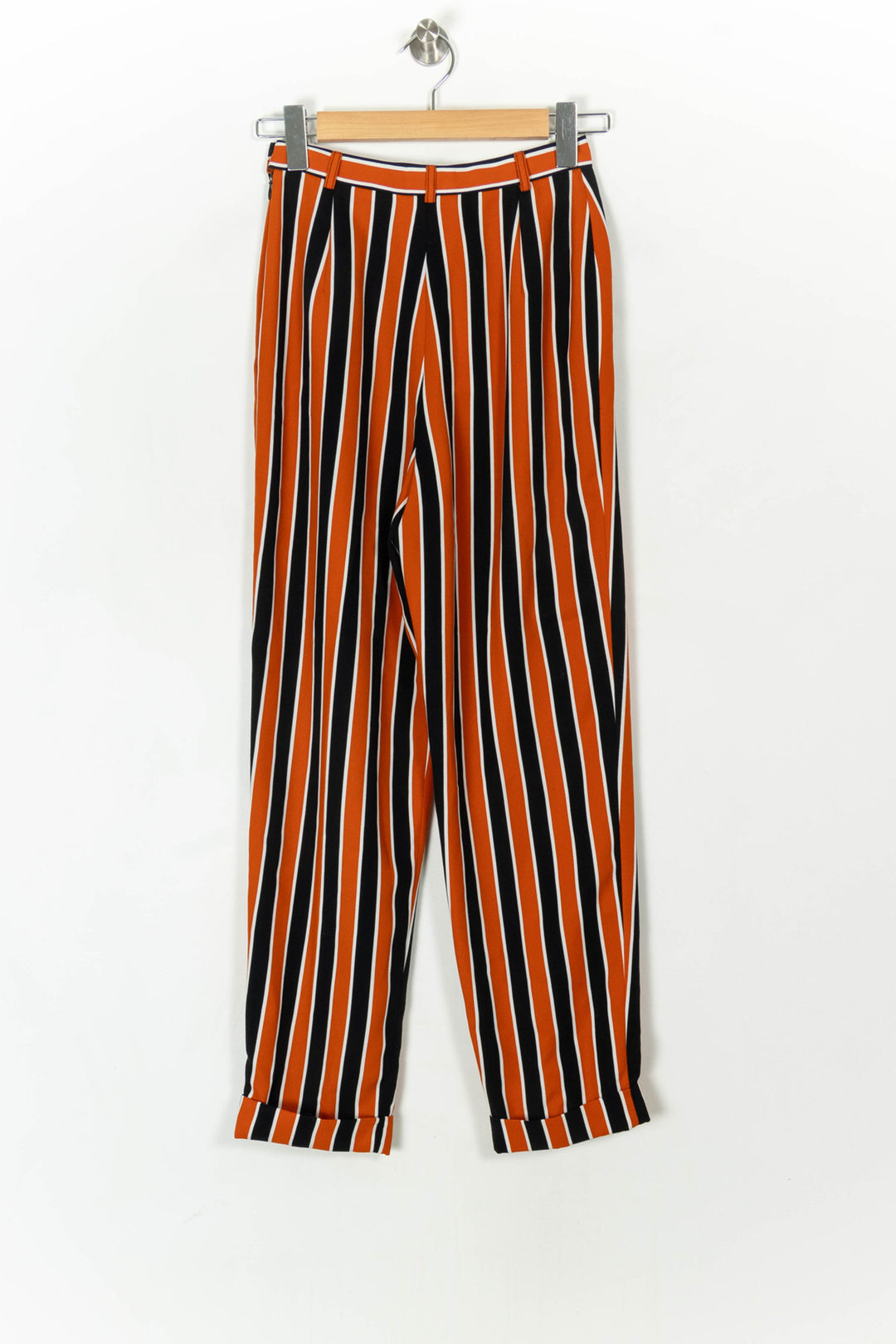Pantalon Rayé Noir Orange et Blanc - Taille M/38 de la marque Rodier | PARAD121516 - Vendu par Paradigme - Image 5