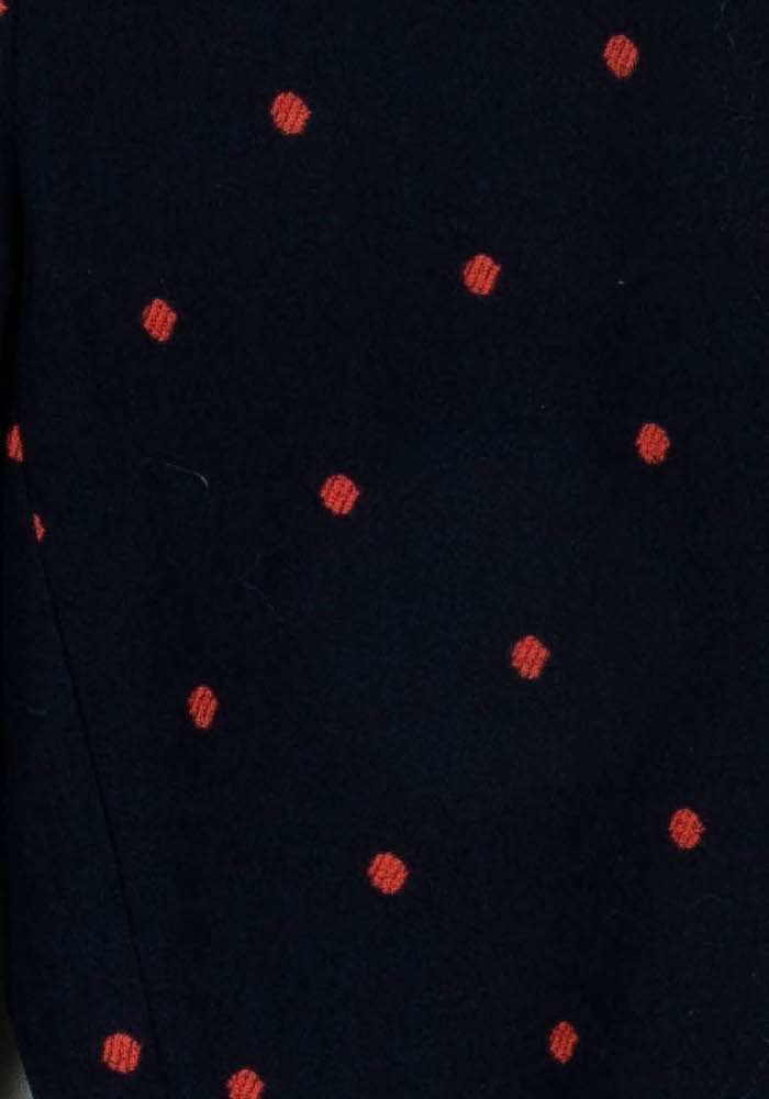 Pantalon Bleu Marine à Pois Rouges - Taille L/40 de la marque FRNCH | PARAD121518 - Vendu par Paradigme - Image 3