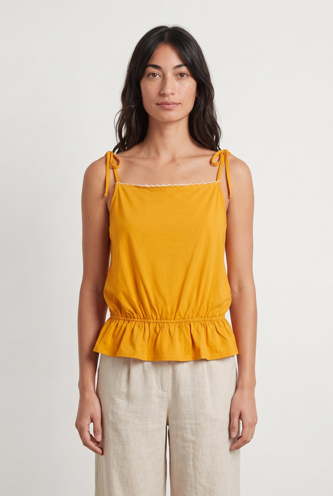 Débardeur Jaune - Taille XS/34 de la marque Karl Marc John | PARAD121519 - Vendu par Paradigme - Image 1