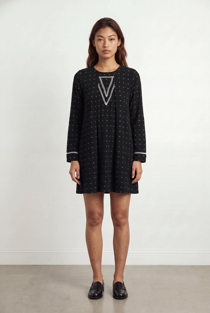Robe Droite Noire et Blanche - Taille S/36 de la marque Karl Marc John | PARAD121521 - Vendu par Paradigme - Image 1