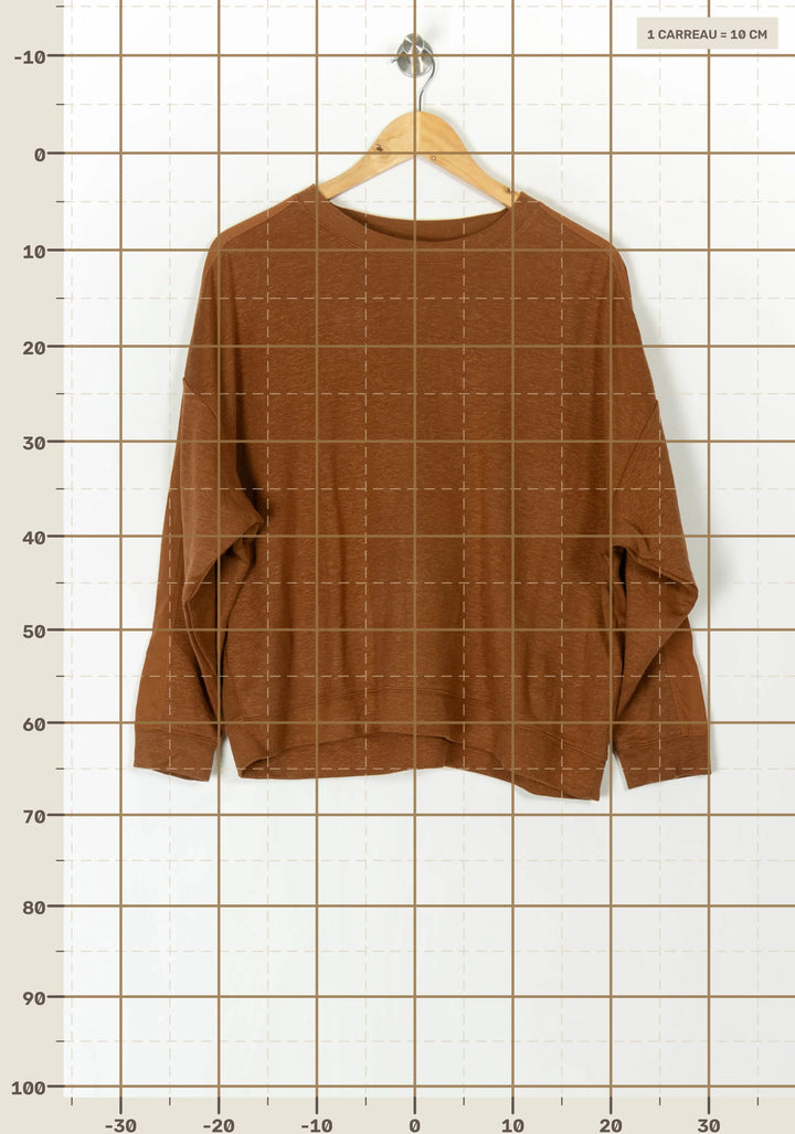 Sweatshirt Marron - Taille M/38 de la marque Maison 123 | PARAD121524 - Vendu par Paradigme - Image 4