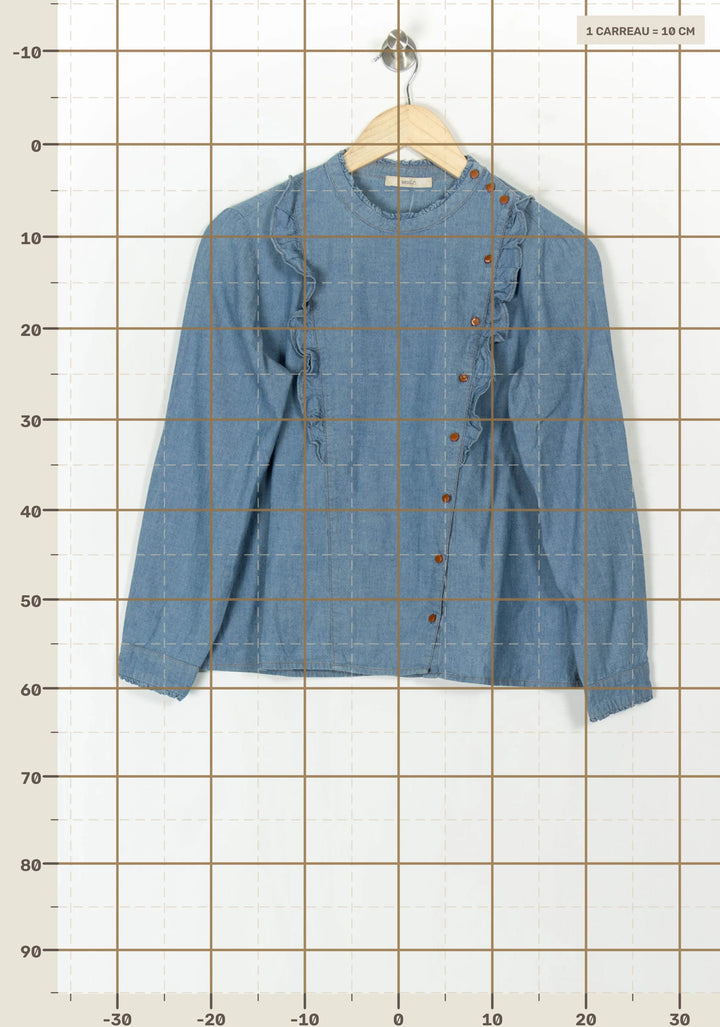 Blouse Bleue - Taille S/36 de la marque Sessùn | PARAD121528 - Vendu par Paradigme - Image 4